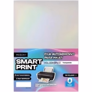 Papel Autoadhesivo Film A4 Holografico Glitter x unidad