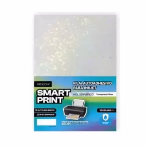 Papel Autoadhesivo Film A4 Holografico Transparente Glass x unidad