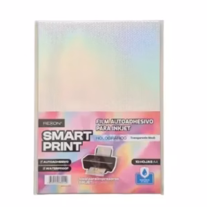Papel Autoadhesivo Film A4 Holografico Transparente Mesh x unidad