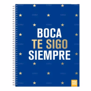 Cuaderno Big Life Boca te Sigo Siempre 80hs, Cuadriculado