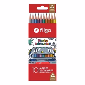Lápices de Colores Metalizados Filgo Pinto Metalizado 10u