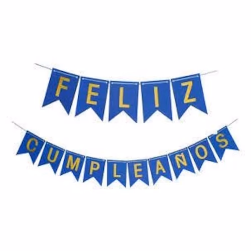 Banderin Feliz Cumpleaños Colores Surtidos