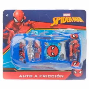 Auto a Friccion Chico Spider Man Azul en Blister