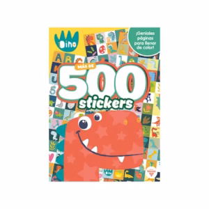 Libro para pintar Dino Mas de 500 Stickers