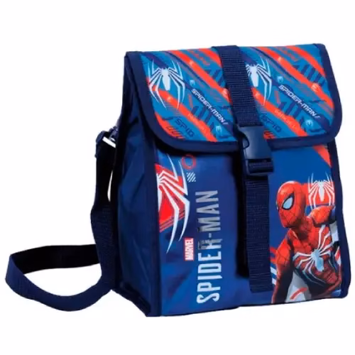 Lunchera con Solapa Spider-Man Azul
