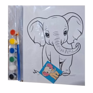 Kit Canvas Set for Kids – LEON – Lienzo + Acuarellas