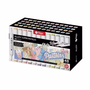 Marcadores Artísticos Filgo Alloy Super Pasteles x 48 colores doble punta