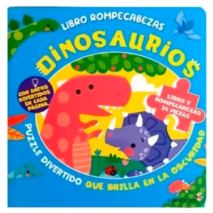 Cuento Infantil Dinosaurios con Rompecabezas 24 Piezas