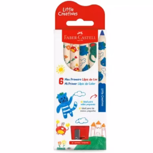Lápices de Colores Faber Castell Mi Primer Lápiz de Color 6u + Sacapuntas