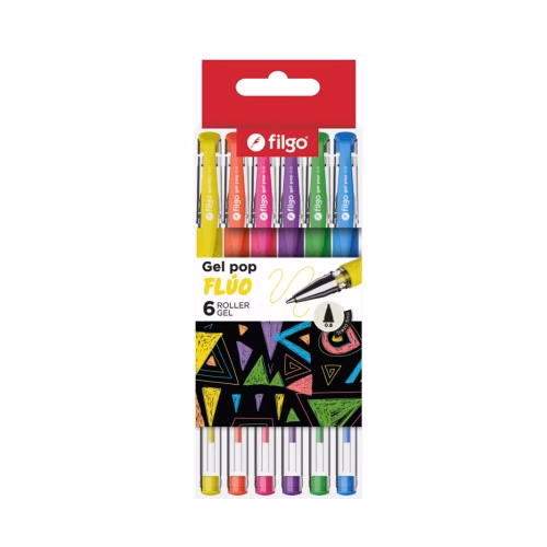 Lapicera Roller Filgo Gel Pop Flúo xUnidad