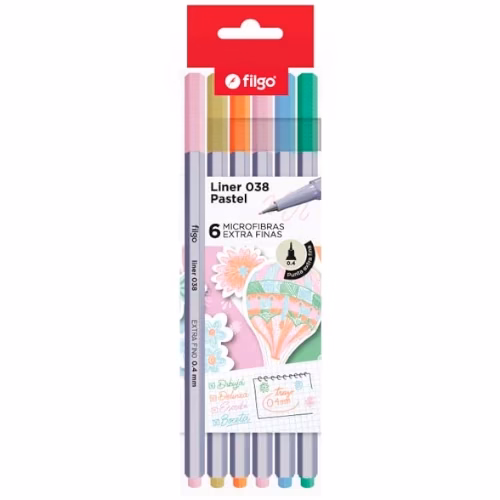Microfibras Filgo Liner 038 Pastel x6u