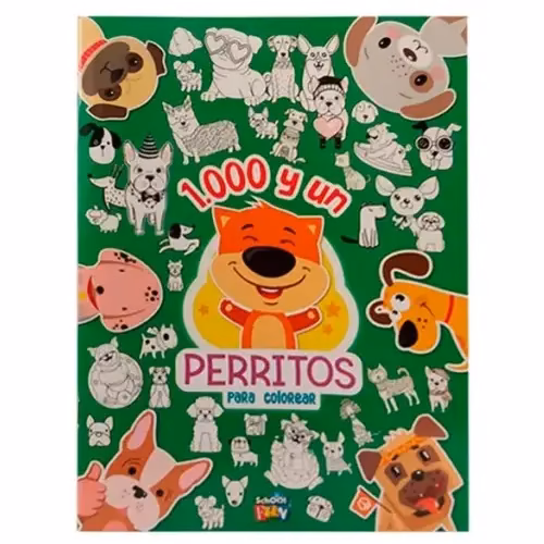 Libro para Pintar 1000 y Un Perritos para Colorear