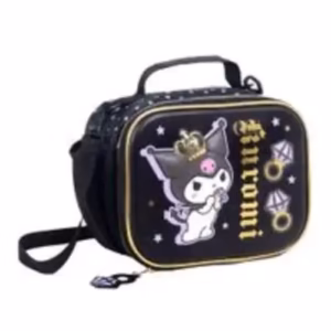Lunchera Wabro Kuromi Diamantes Negro
