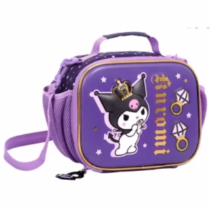 Lunchera Wabro Kuromi Diamantes Violeta