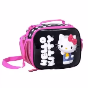 Lunchera Wabro Hello Kitty Relieve Negro