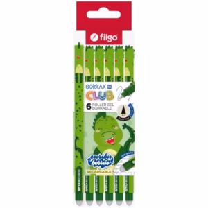 Lapicera Azul Borrable Filgo Borrax SE Club Dinosaurio 1u