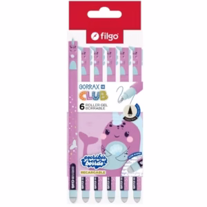 Lapicera Azul Borrable Filgo Borrax SE Club Sirena 1u
