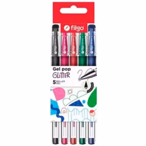 Lapiceras Filgo Gel Pop Glitter 5u