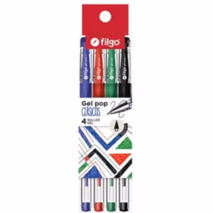 Lapiceras Filgo Gel Pop Clásicos 4u