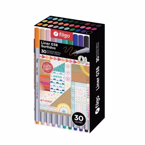 Microfibras Filgo Liner 038 Surtidos 30u