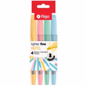Resaltadores Filgo Lighter Fine Pastel 4u